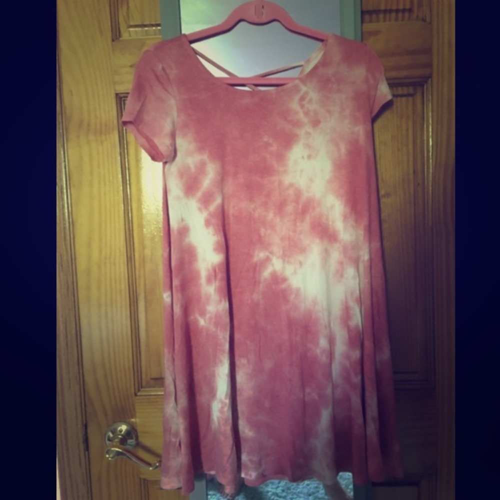 Tie dye T-shirt dress